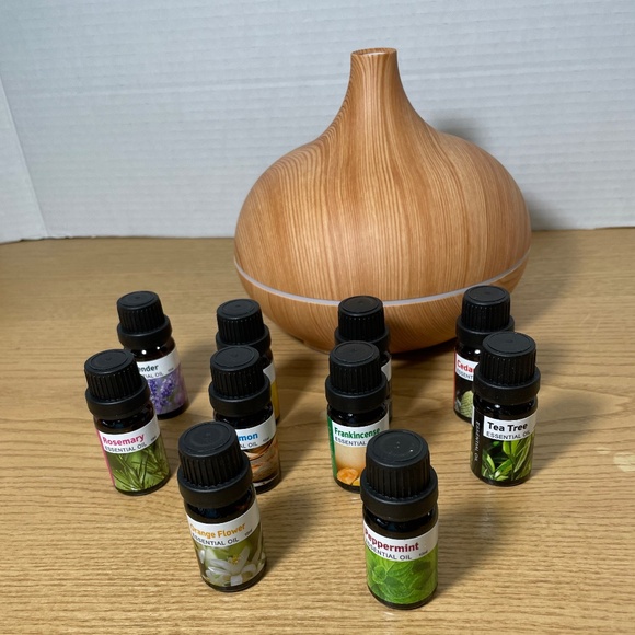 Life of Leisure Aroma Diffuser Lighted Aromatherapy Plus 10 Essential Oils Gift! - Picture 3 of 12